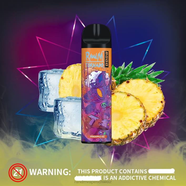 RandM Tornado Schweiz | RandM Tornado 00P2243 8000 Airflow Control Vape-Gerät 1St Traubenorange
